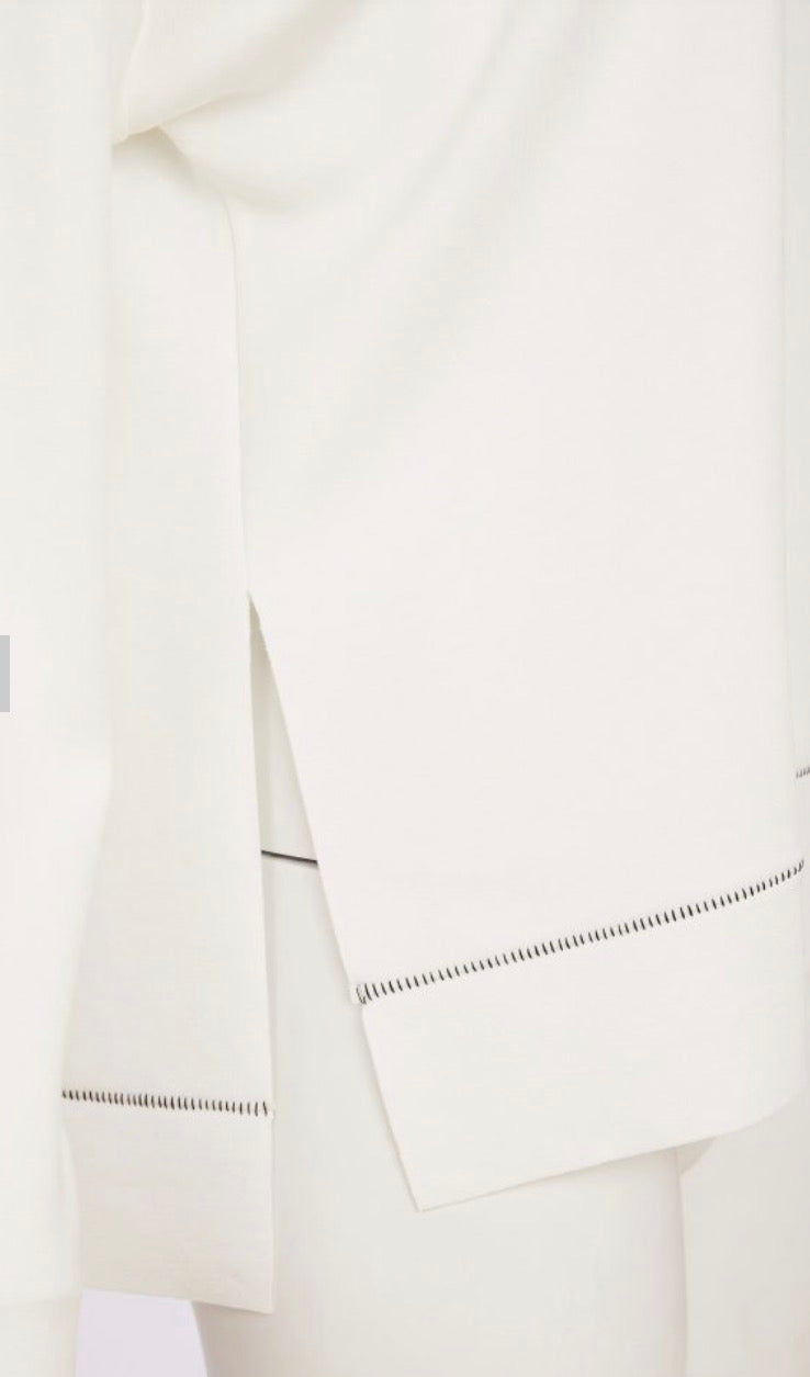 NAYA SWEATSHIRT  STYLE NAS26228 COLOUR BLACK/OFF WHITE