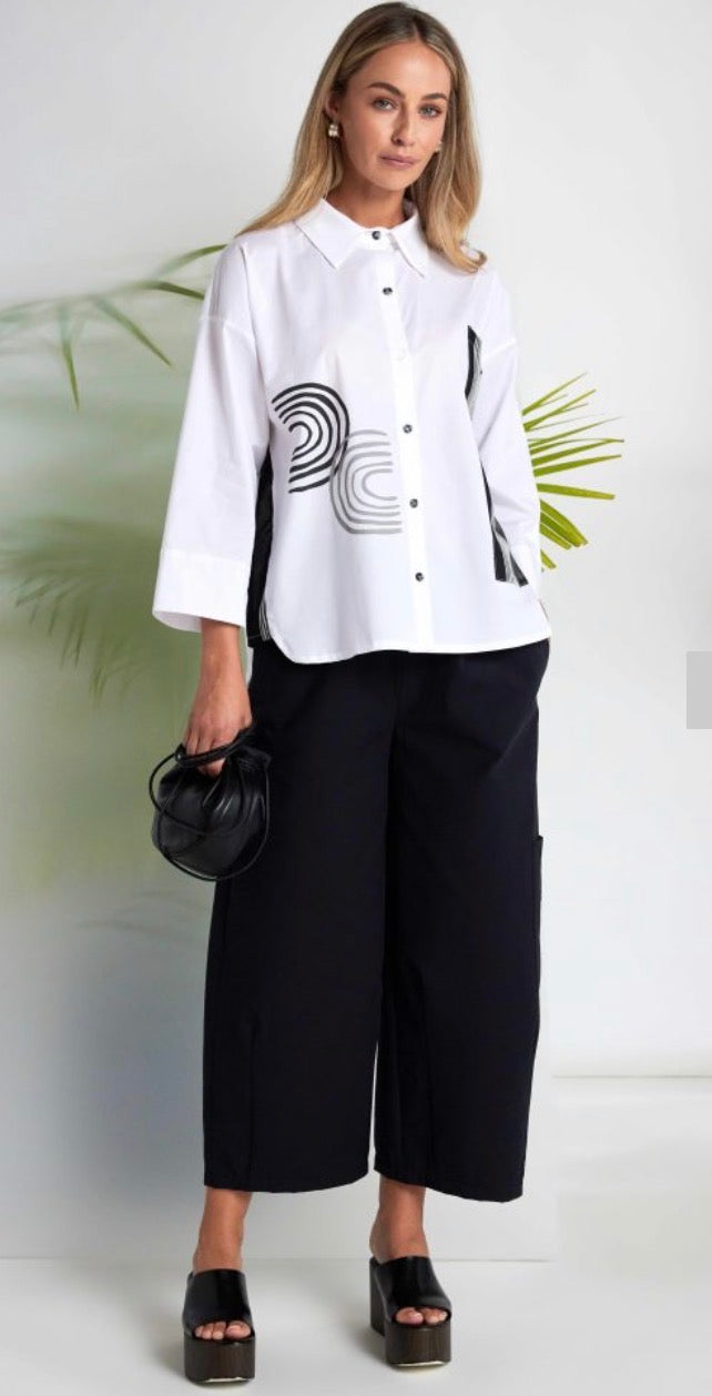 NAYA SHIRT STYLE NAS26256 COLOUR WHITE /BLACK
