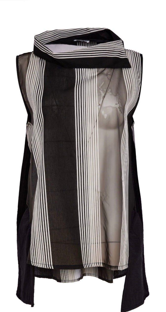 NAYA TOP STYLE NAS26257 COLOUR BLACK/WHITE