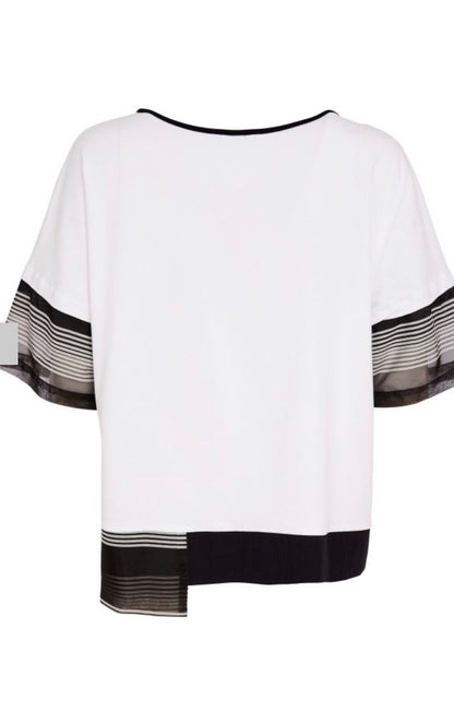 NAYA TOP STYLE NAS26259 COLOUR WHITE/BLACK