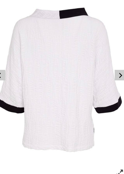 NAYA TOP STYLE NAS26264 COLOUR WHITE/BLACK