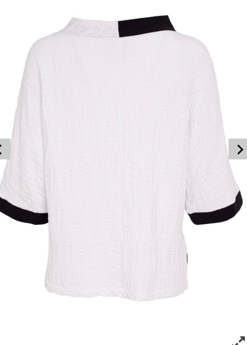 NAYA TOP STYLE NAS26264 COLOUR WHITE/BLACK
