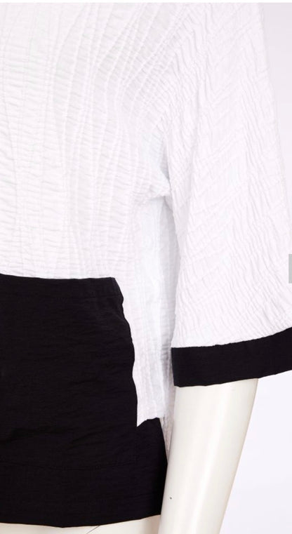 NAYA TOP STYLE NAS26264 COLOUR WHITE/BLACK