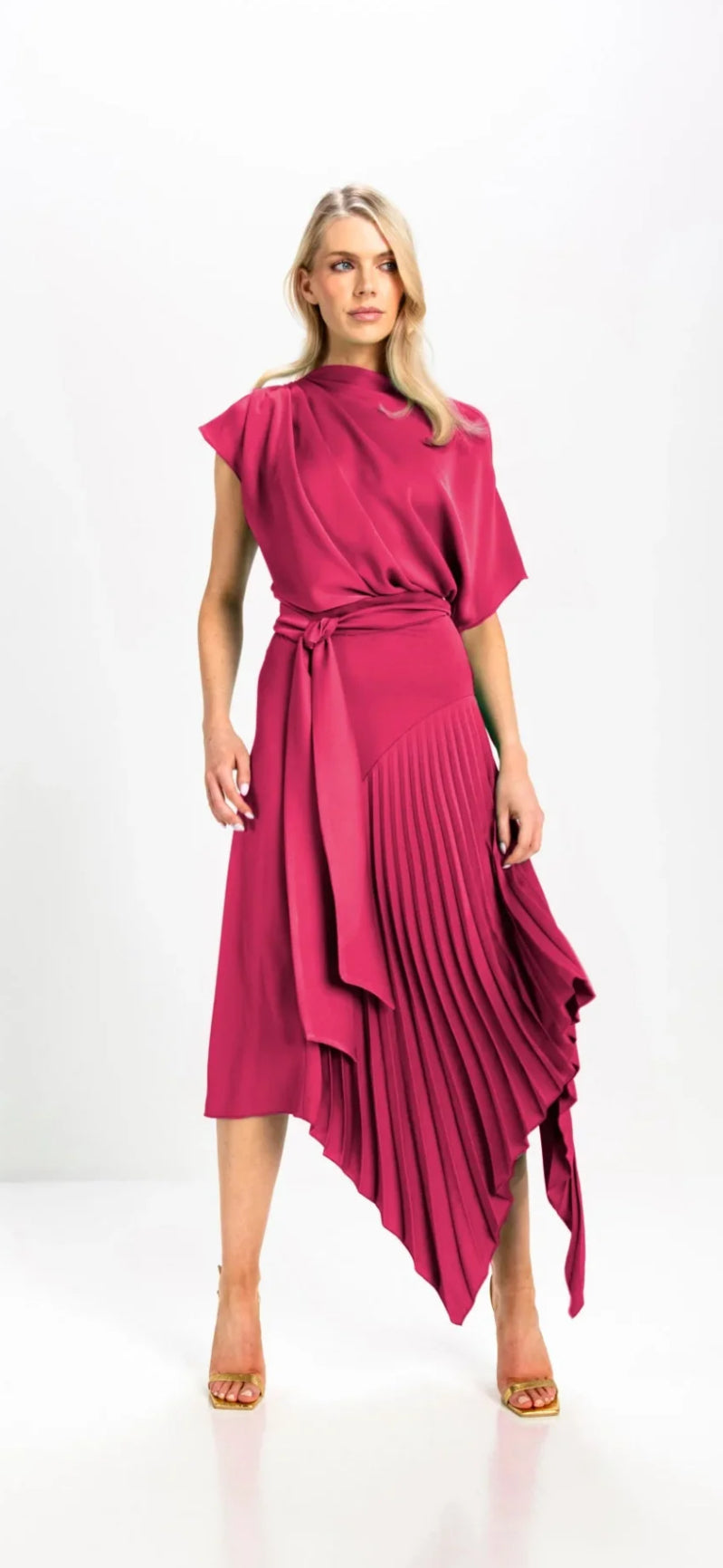 KEVAN JON MILA DRESS COLOUR DUSTY ROSE