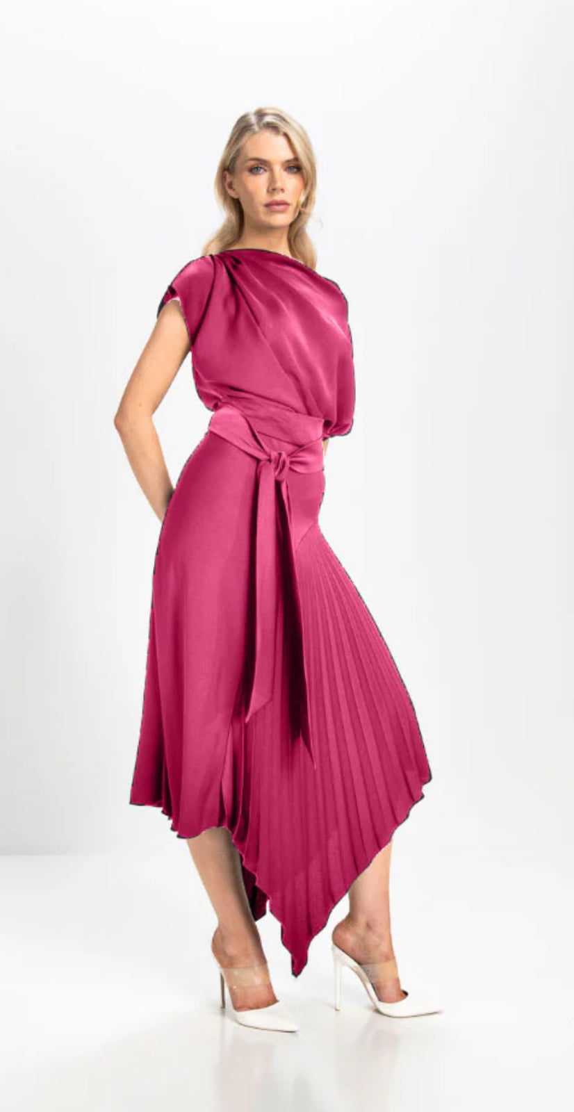 KEVAN JON MILA DRESS COLOUR DUSTY ROSE