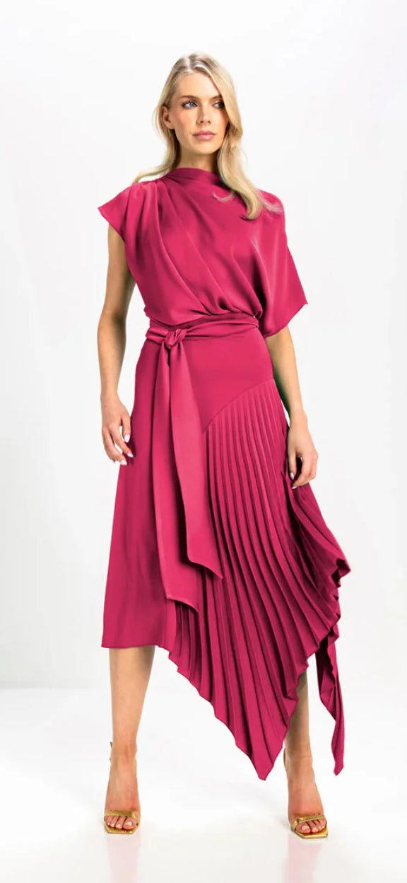 KEVAN JON MILA DRESS COLOUR DUSTY ROSE