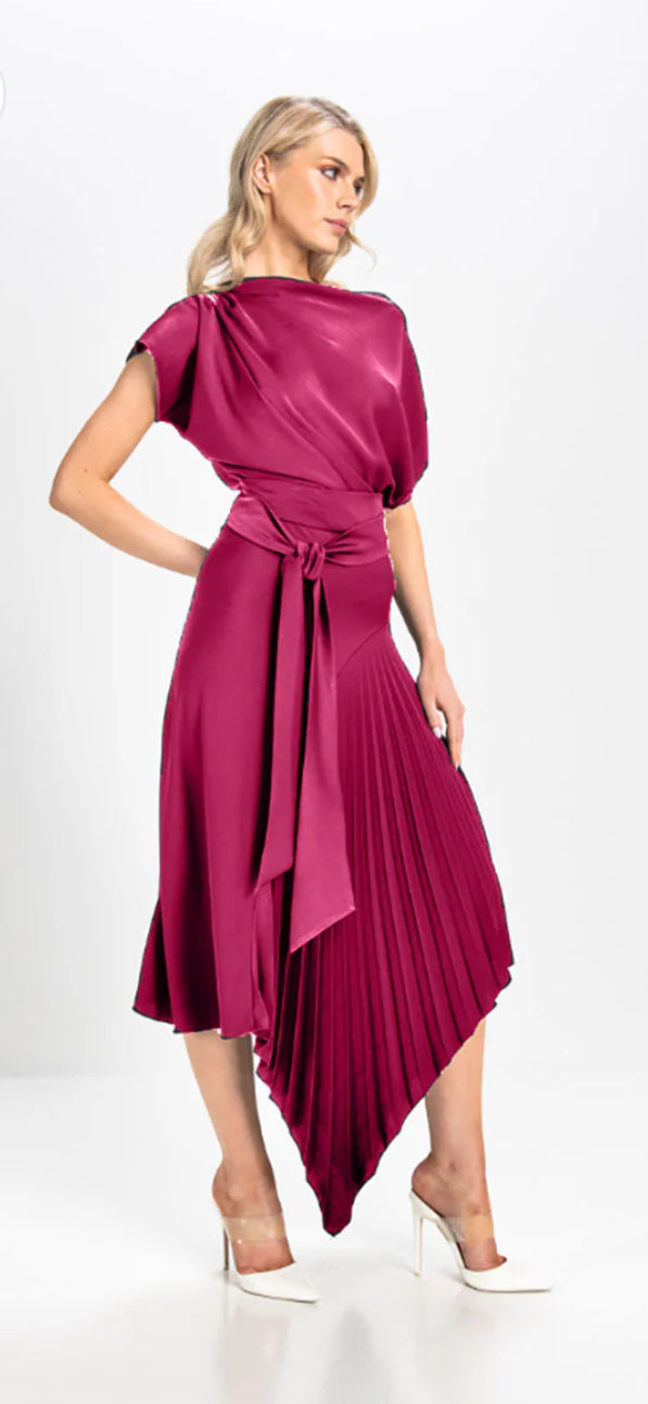 KEVAN JON MILA DRESS COLOUR DUSTY ROSE