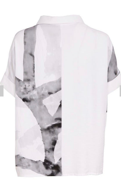 NAYA PATTERNED SHIRT STYLE NAS26315 COLOUR WHITE/GRANITE