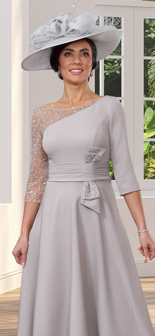 VEROMIA DRESS STYLE VO1619 COLOUR SILVER