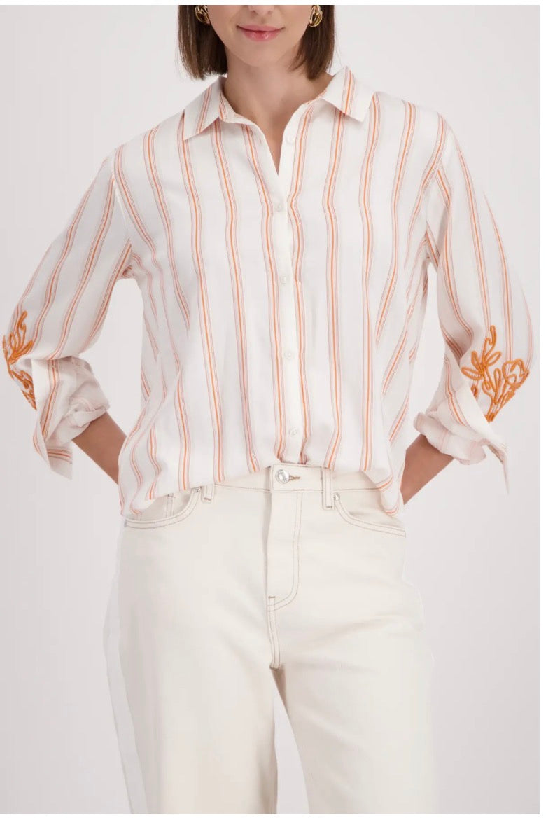 MONARI BLOUSE STYLE 410249 COLOUR OFF-WHITE PATTERN