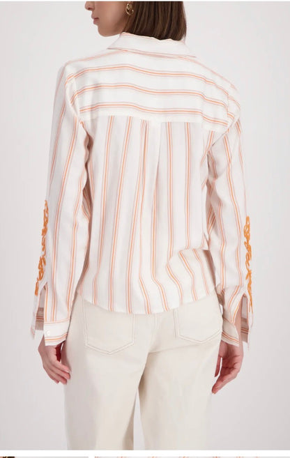 MONARI BLOUSE STYLE 410249 COLOUR OFF-WHITE PATTERN