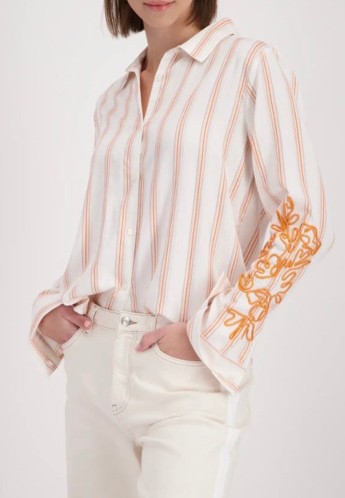 MONARI BLOUSE STYLE 410249 COLOUR OFF-WHITE PATTERN