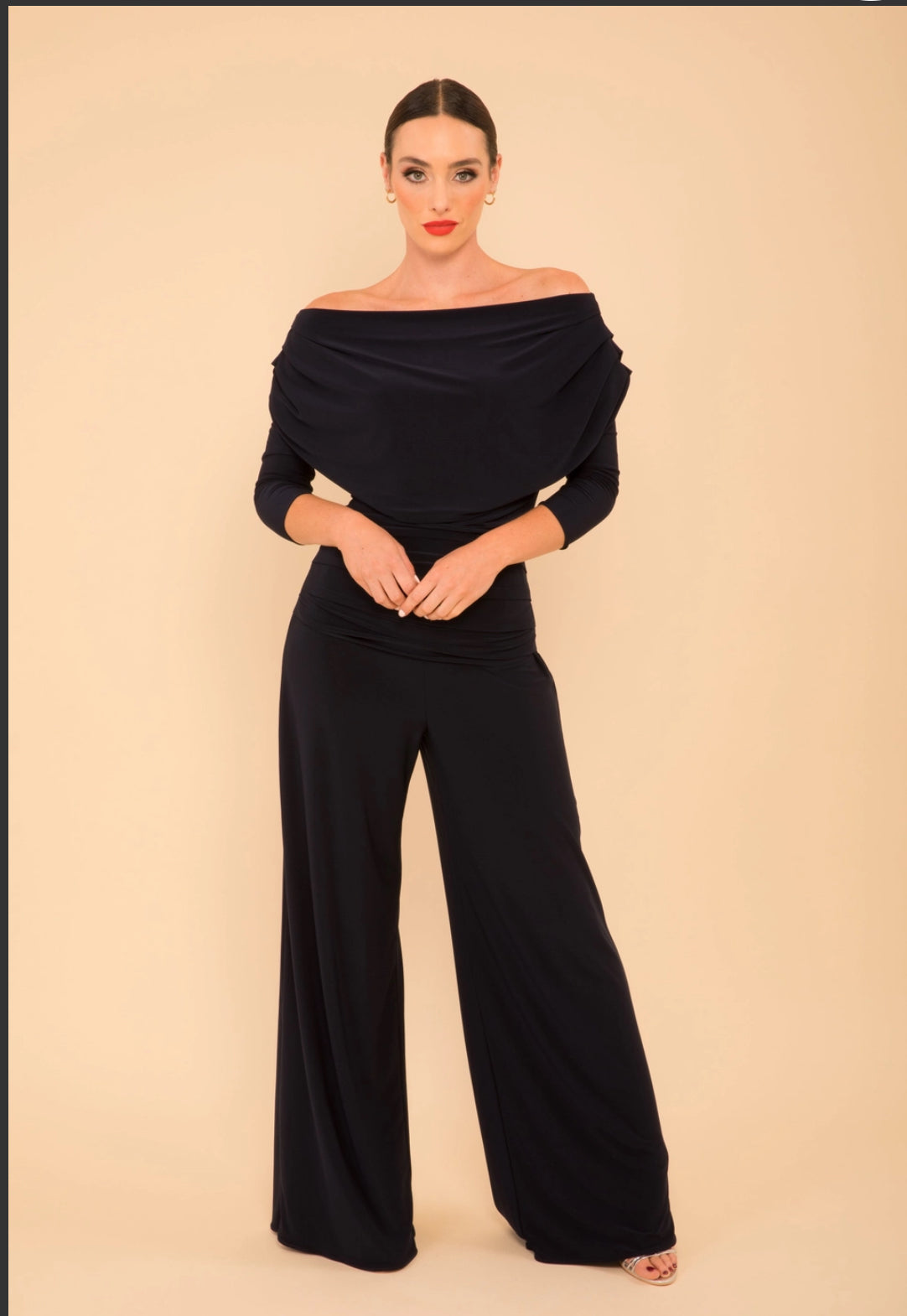 CARBON JUMPSUIT WITH SLEEVE IN NAVY