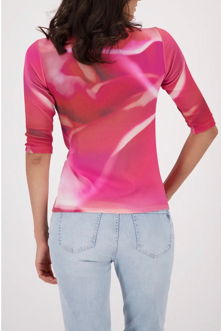 MONARI T-SHIRT STYLE 410430 COLOUR SPRING FLOWER PATTERN