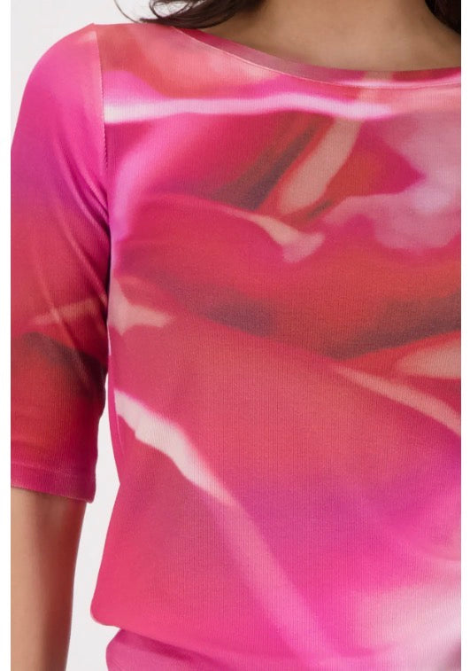 MONARI T-SHIRT STYLE 410430 COLOUR SPRING FLOWER PATTERN