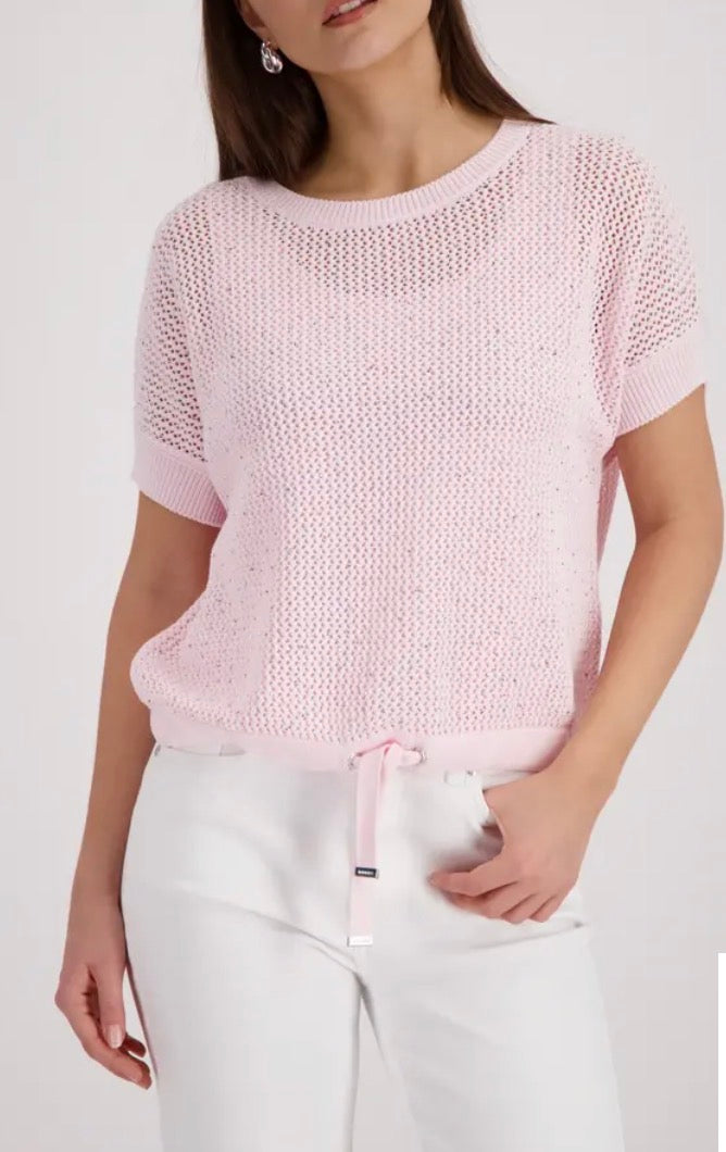 MONARI KNITTED TOP STYLE 410875 COLOUR FRENCH ROSE