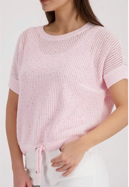 MONARI KNITTED TOP STYLE 410875 COLOUR FRENCH ROSE