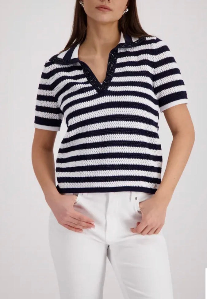MONARI POLO TOP style 410906 COLOUR MARINE