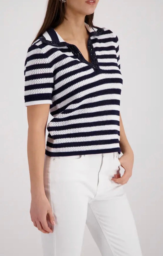 MONARI POLO TOP style 410906 COLOUR MARINE