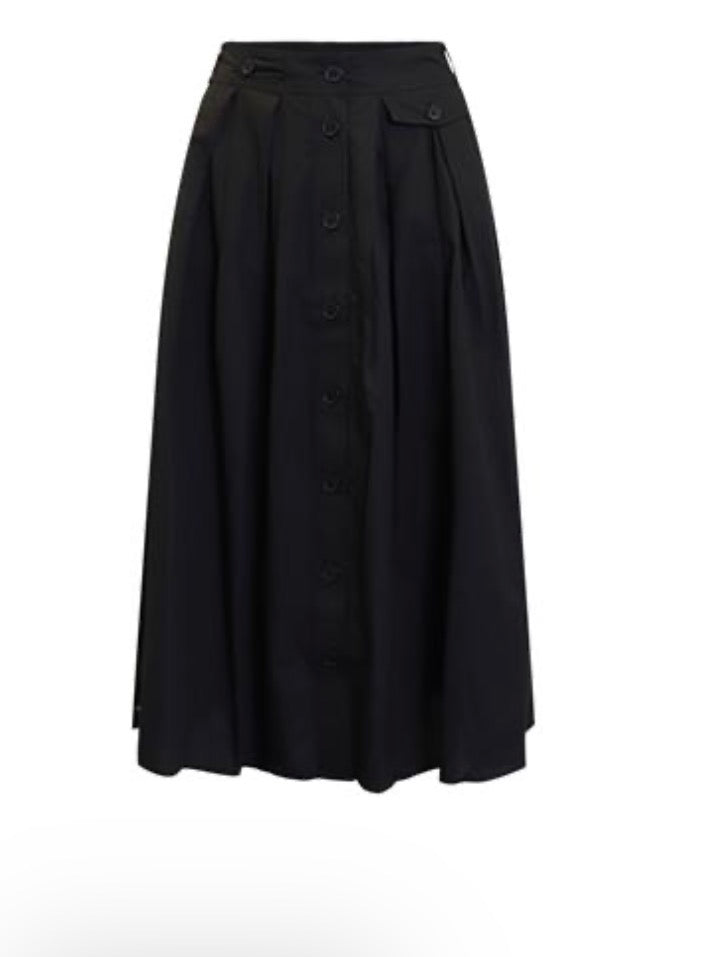 BRANDTEX MIDI SKIRT STYLE 220507 COLOUR BLACK