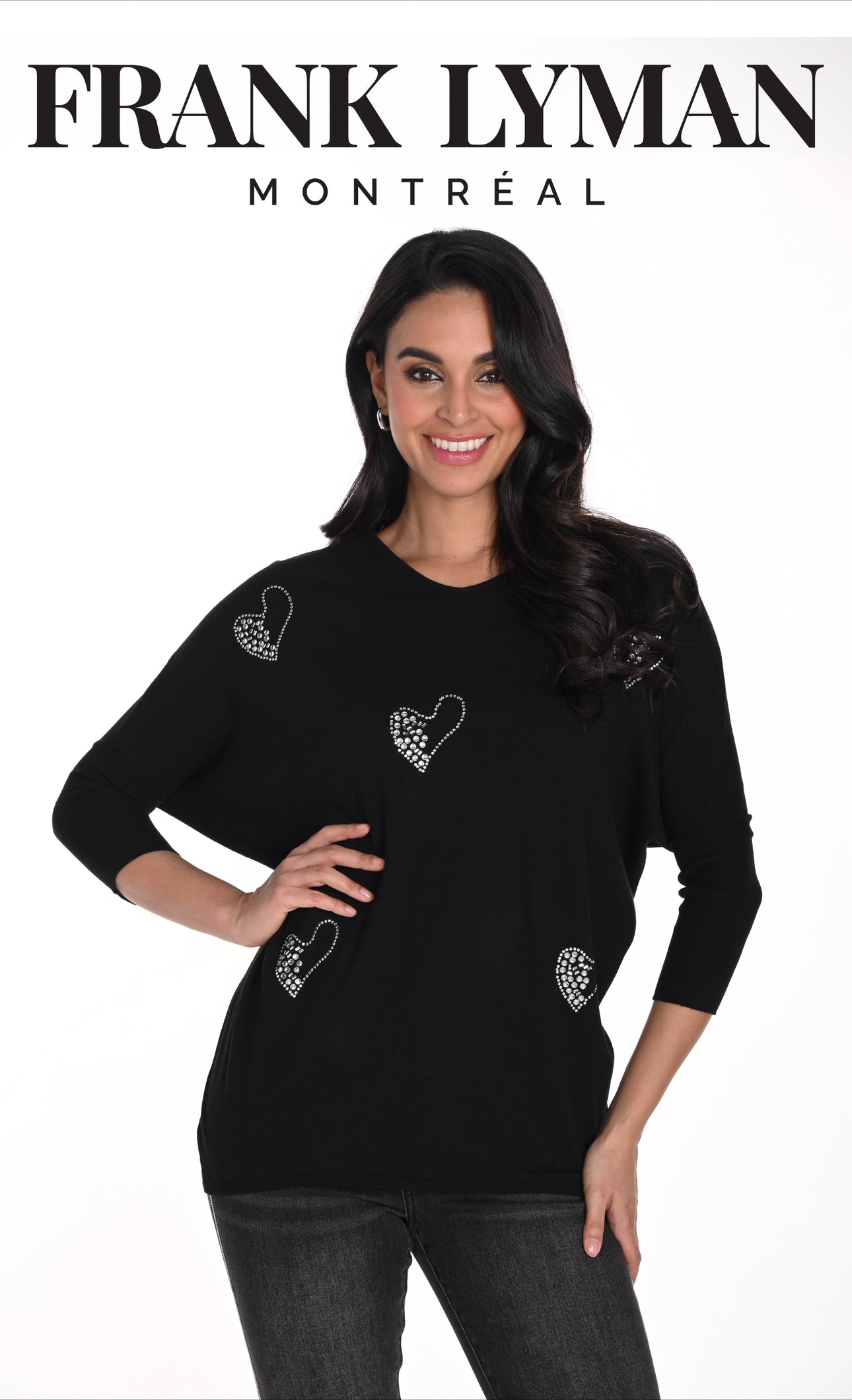 FRANK LYMAN KNIT TOP STYLE 243492U COLOUR BLACK