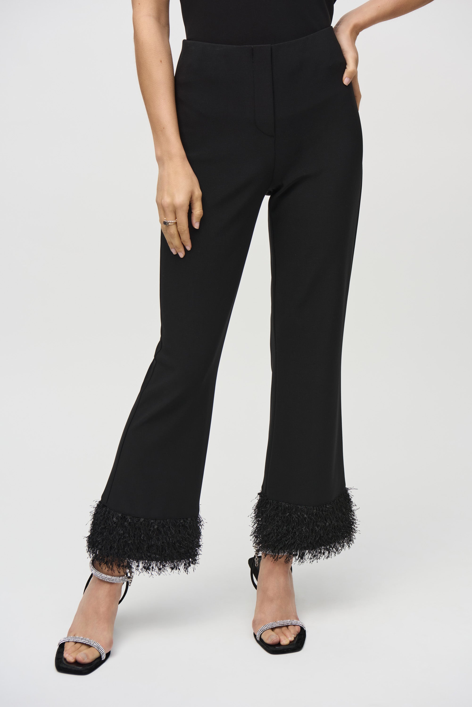 JOSEPH RIBKOFF FLARED PANT STYLE 244193 COLOUR BLACK