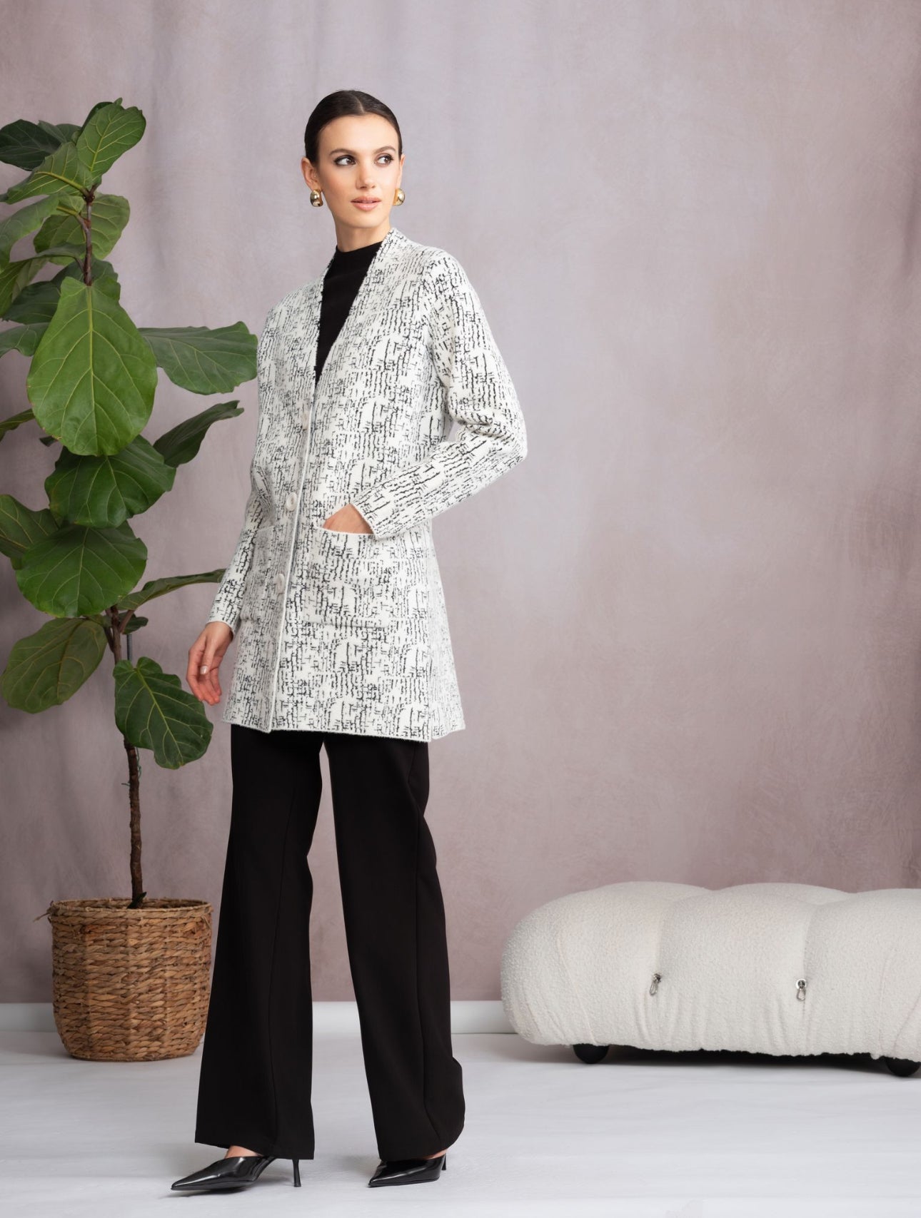 ALISON SHERI LONG CARDIGAN STYLE A46360 COLOUR AS SHOWN