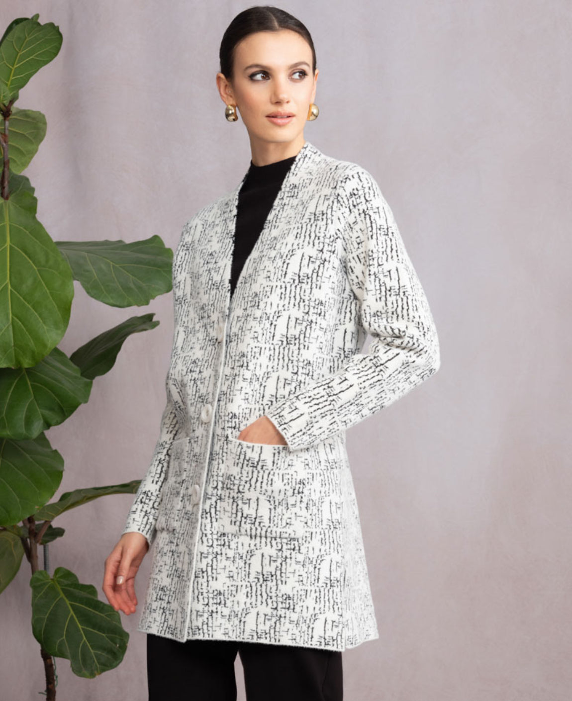 ALISON SHERI LONG CARDIGAN STYLE A46360 COLOUR AS SHOWN
