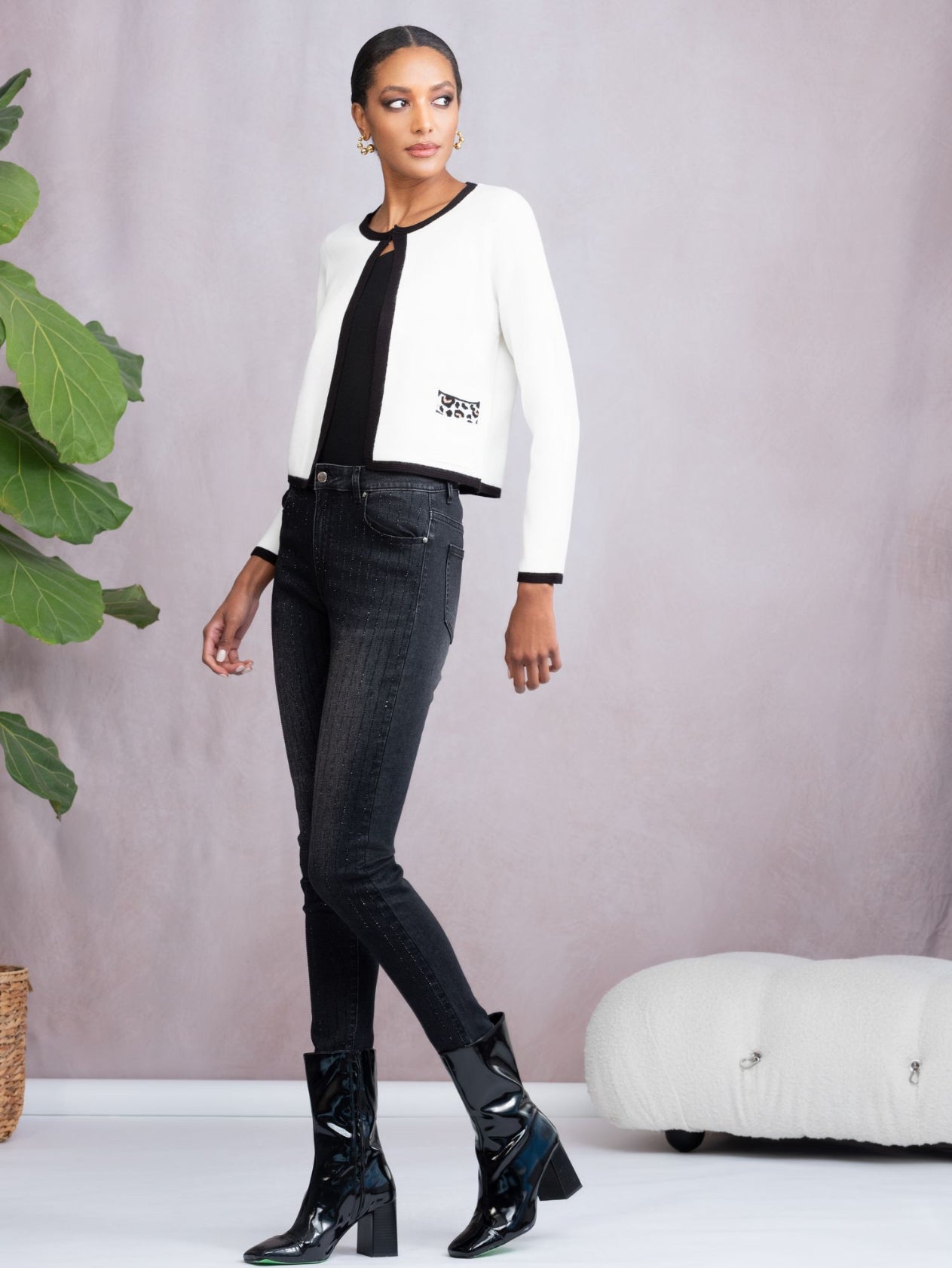 ALISON SHERI SHORT CARDIGAN STYLE A46448 COLOUR OFF WHITE