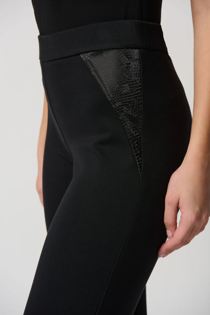 JOSEPH RIBKOFF LEATHERETTE PANT STYLE 234113  COLOUR BLACK