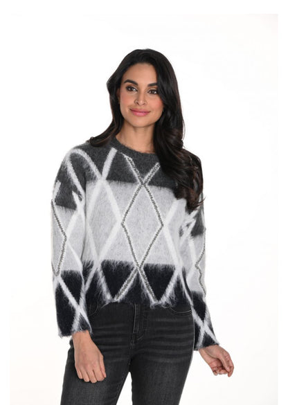 FRANK LYMAN SWEATER STYLE 243473U COLOUR GREY/BLACK