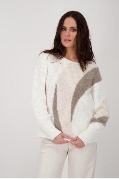 MONARI PULLOVER STYLE 808973 COLOUR OFF-WHITE