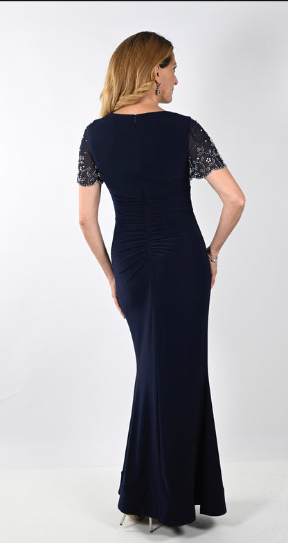 FRANK LYMAN LONG DRESS STYLE 239014 COLOUR MIDNIGHT