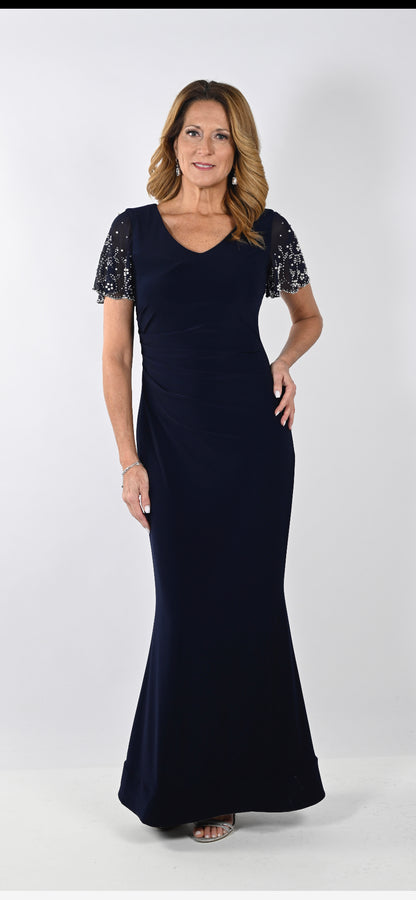 FRANK LYMAN LONG DRESS STYLE 239014 COLOUR MIDNIGHT