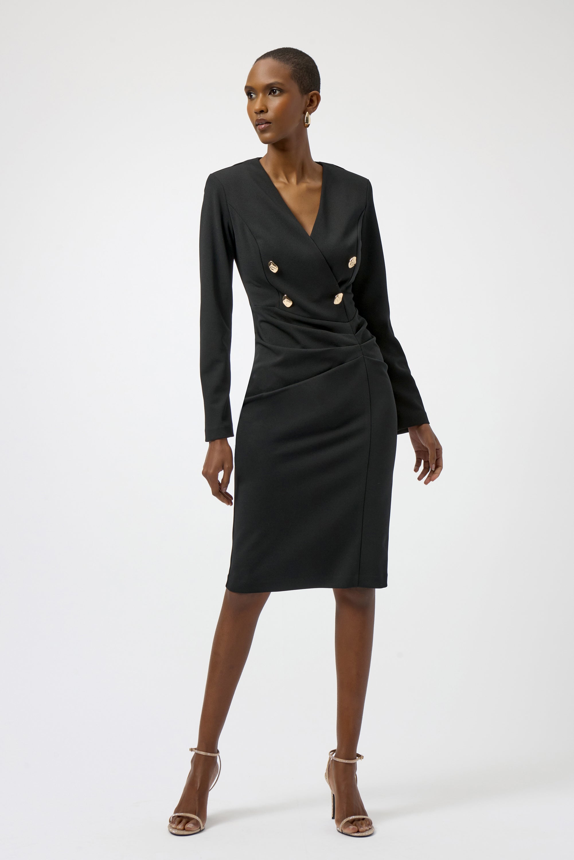 JOSEPH RIBKOFF DRESS STYLE 254069 COLOUR BLACK