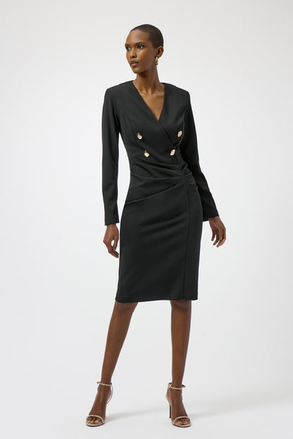 JOSEPH RIBKOFF DRESS STYLE 254069 COLOUR BLACK