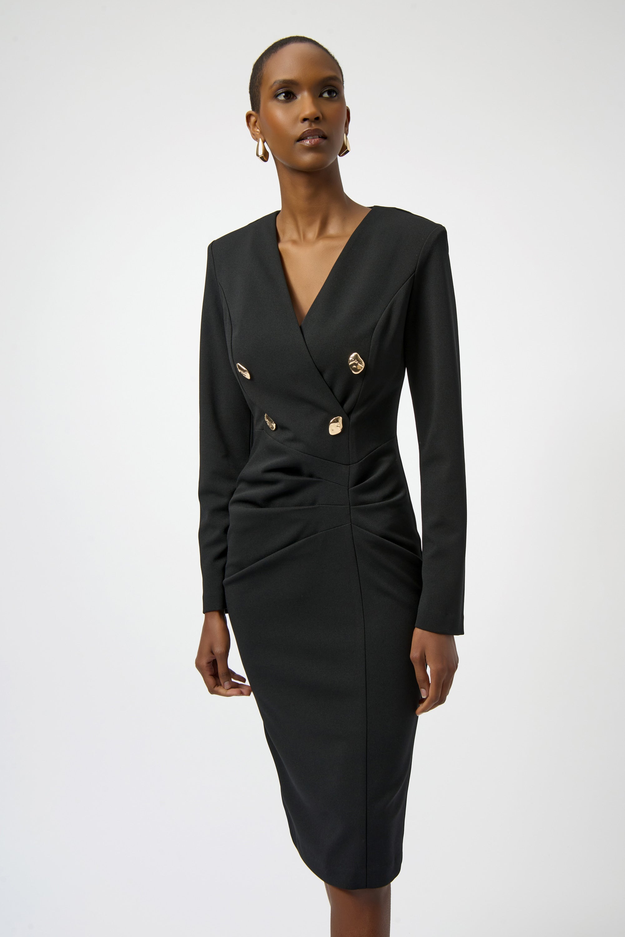 JOSEPH RIBKOFF DRESS STYLE 254069 COLOUR BLACK