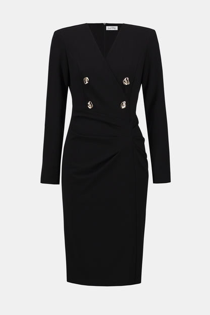 JOSEPH RIBKOFF DRESS STYLE 254069 COLOUR BLACK