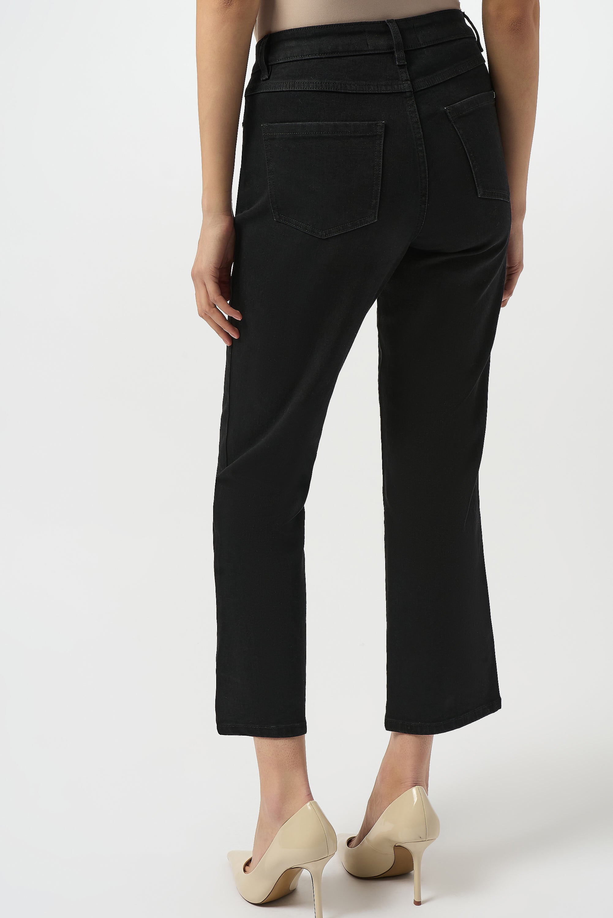 JOSEPH RIBKOFF CLASSIC STRAIGHT LEG STRETCH DENIM JEAN STYLE 253986 COLOUR BLACK