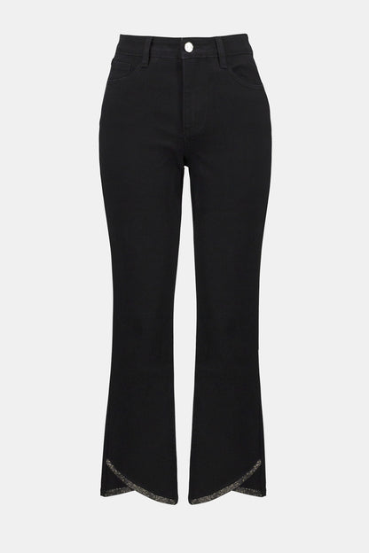JOSEPH RIBKOFF CLASSIC STRAIGHT LEG STRETCH DENIM JEAN STYLE 253986 COLOUR BLACK