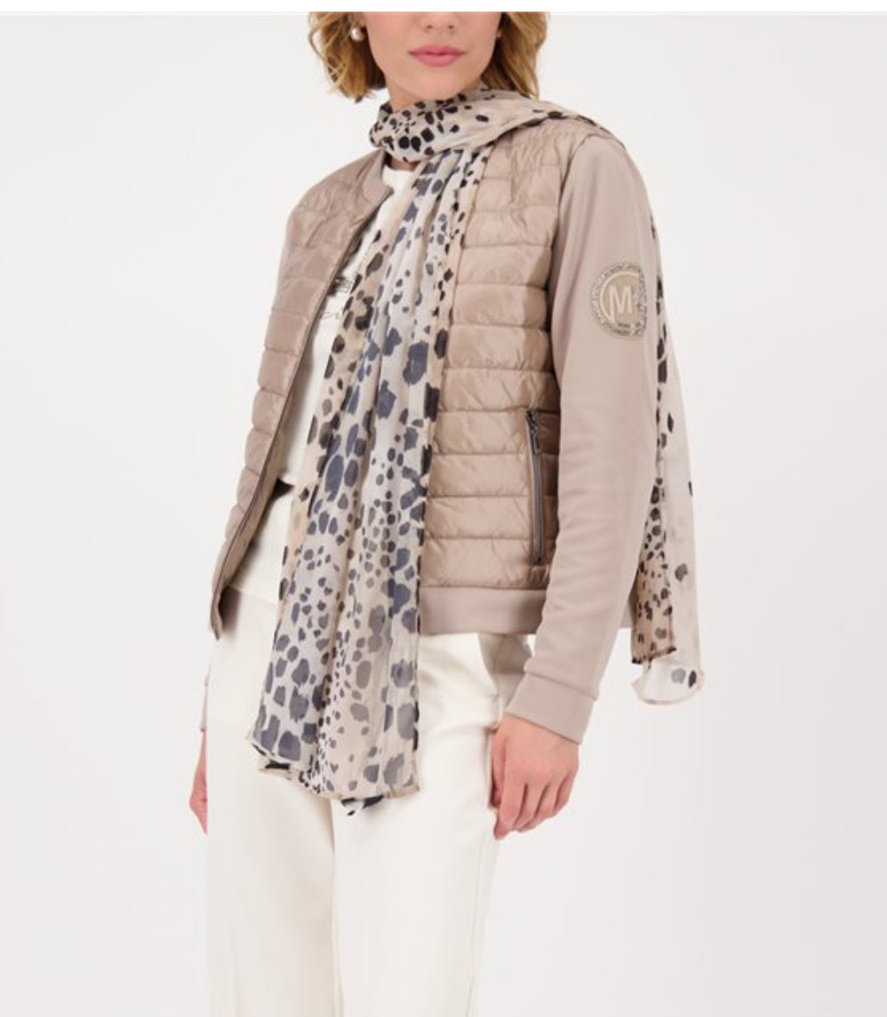 MONARI SCARF LEOPARD PRINT STYLE 808737 COLOUR CASHMERE PATTERN