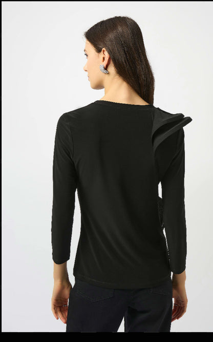 JOSEPH RIBKOFF TOP STYLE 253047 COLOUR BLACK