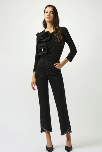 JOSEPH RIBKOFF TOP STYLE 253047 COLOUR BLACK