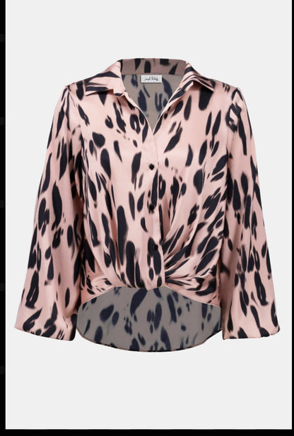 JOSEPH RIBKOFF TOP STYLE 253059 COLOUR PINK/BLACK