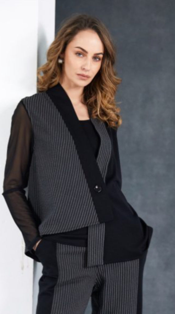 NAYA WAISTCOAT STYLE NAW25328 COLOUR BLACK & GREY