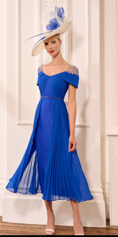 JOHN CHARLES DRESS STYLE 66640 IN COBALT BLUE