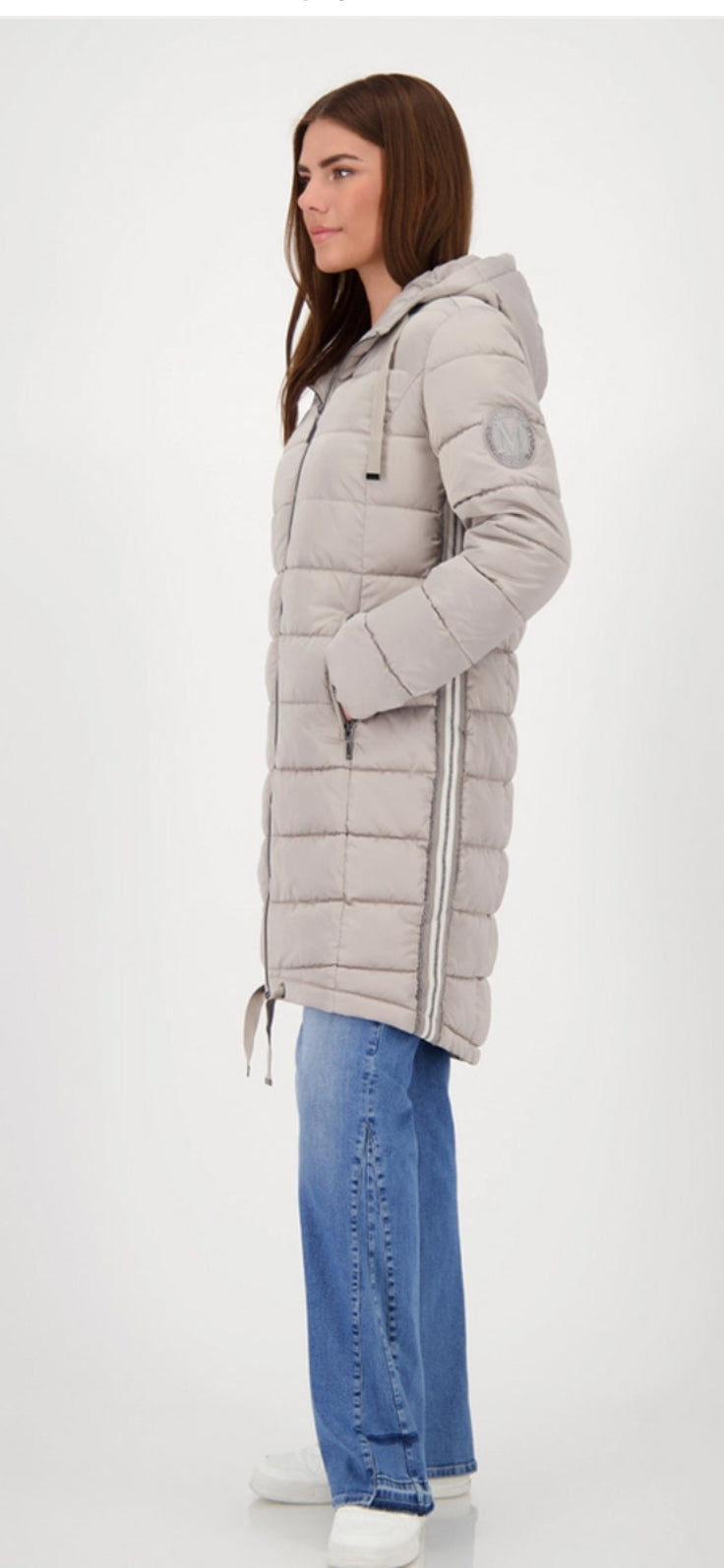 MONARI QUILTED COAT STYLE 809127 COLOUR TRUFFLE