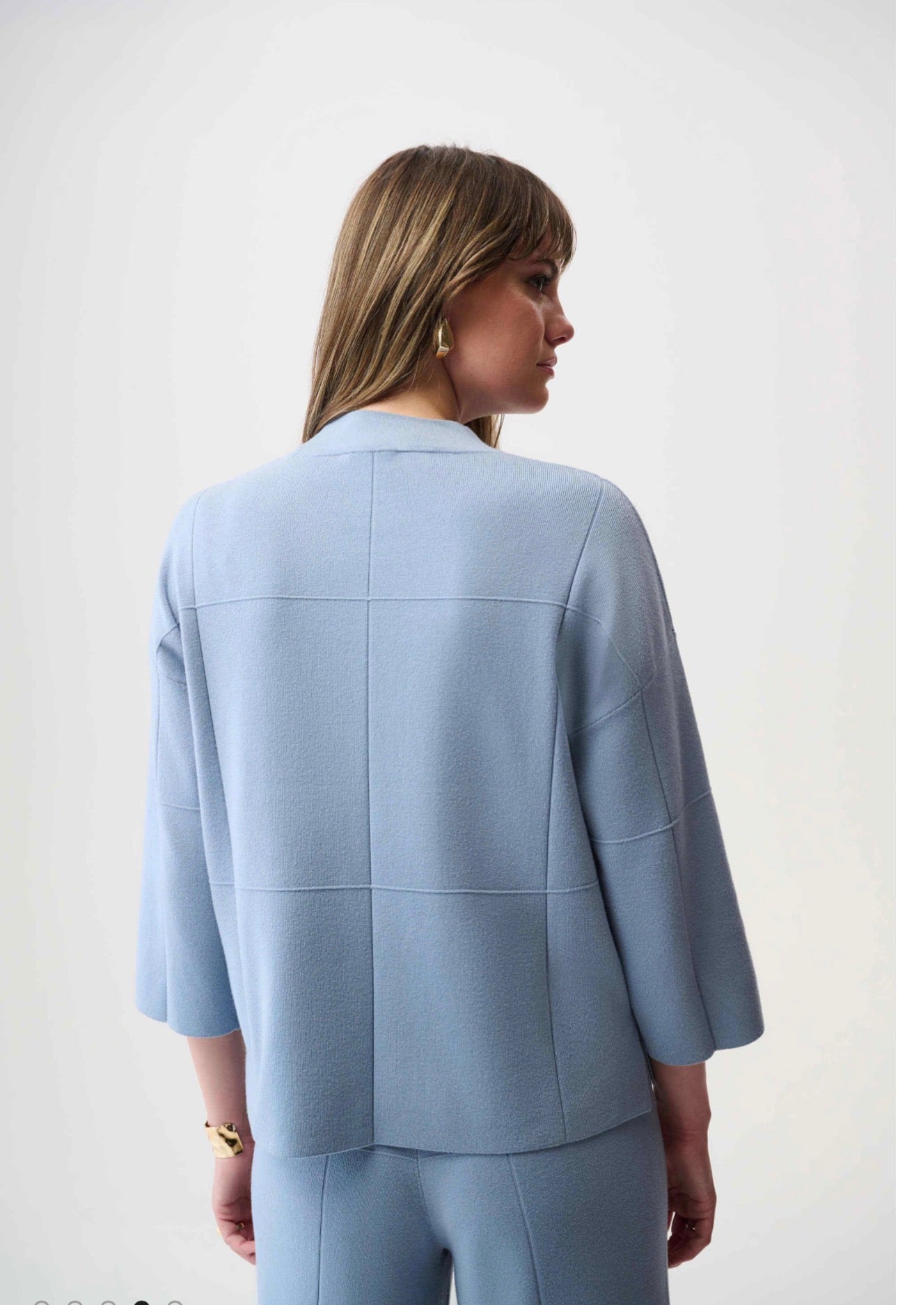 JOSEPH RIBKOFF VISCOSE STRAIGHT SWEATER STYLE 261981 COLOUR CHAMBRAY