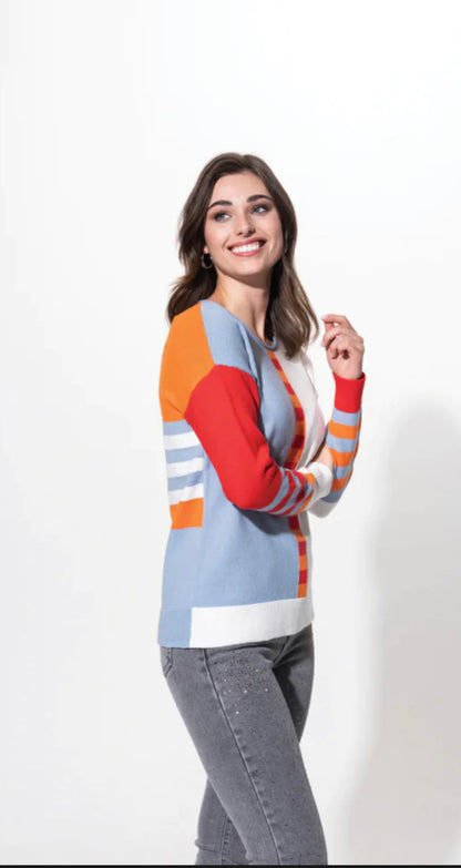 ALISON SHERI SWEATER STYLE A42178 COLOUR MULTI