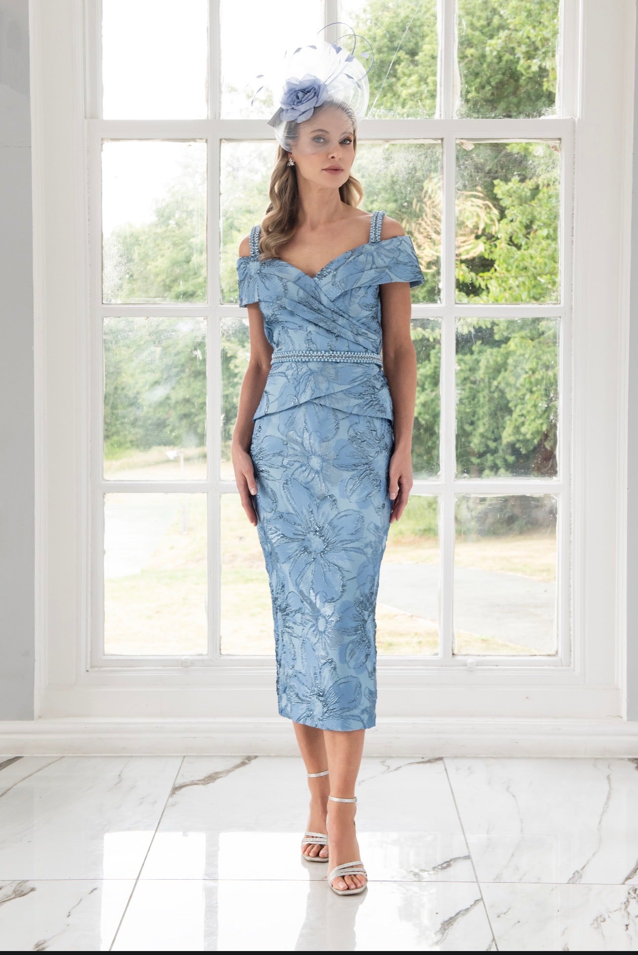 IRRESISTIBLE  DRESS STYLE IR8817G  COLOUR SMOKE/BLUE